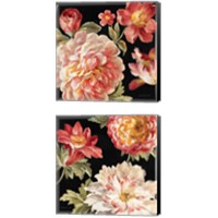 Framed 'Mixed Floral IV Crop 2 Piece Canvas Print Set' border=