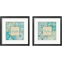 Framed Ocean Tales Tile 2 Piece Framed Art Print Set