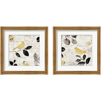 Framed 'Plume and Motif 2 Piece Framed Art Print Set' border=