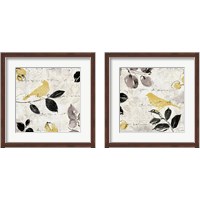 Framed 'Plume and Motif 2 Piece Framed Art Print Set' border=