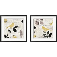 Framed Plume and Motif 2 Piece Framed Art Print Set