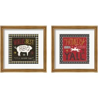 Framed 'Country Kitchen 2 Piece Framed Art Print Set' border=