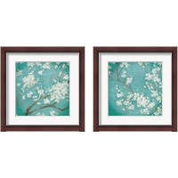 Framed White Cherry Blossoms 2 Piece Framed Art Print Set