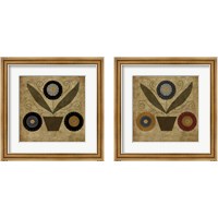 Framed 'American Penny Rug 2 Piece Framed Art Print Set' border=