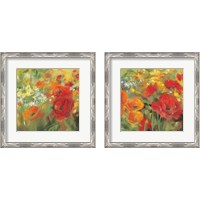 Framed Oriental Poppy Field 2 Piece Framed Art Print Set