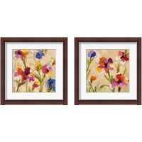 Framed Bold Bright Flowers 2 Piece Framed Art Print Set