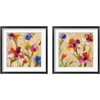 Framed Bold Bright Flowers 2 Piece Framed Art Print Set