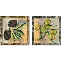 Framed 'Olives & Oil 2 Piece Art Print Set' border=