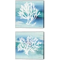 Framed Sea Life Coral 2 Piece Canvas Print Set