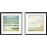 Framed 'Ocean Inspiration 2 Piece Framed Art Print Set' border=