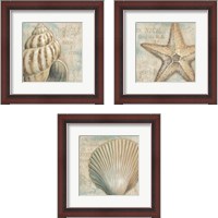 Framed La Plage 3 Piece Framed Art Print Set