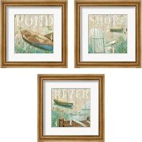 Framed Waterside 3 Piece Framed Art Print Set