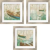 Framed Waterside 3 Piece Framed Art Print Set