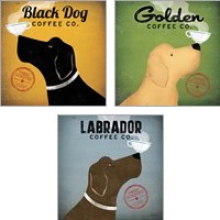 Framed Dog Coffee Co. 3 Piece Art Print Set