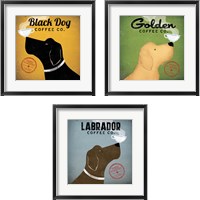 Framed Dog Coffee Co. 3 Piece Framed Art Print Set