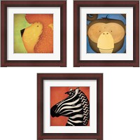 Framed Animal WOW 3 Piece Framed Art Print Set