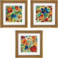 Framed 'Summer Floral 3 Piece Framed Art Print Set' border=
