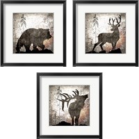 Framed 'Calling Wildlife 3 Piece Framed Art Print Set' border=
