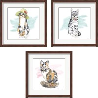 Framed Fancy Cats 3 Piece Framed Art Print Set