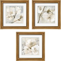 Framed Elegance Greige 3 Piece Framed Art Print Set