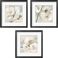 Framed Elegance Greige 3 Piece Framed Art Print Set