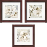 Framed Elegance Greige 3 Piece Framed Art Print Set