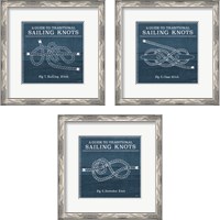 Framed 'Vintage Sailing Knots 3 Piece Framed Art Print Set' border=