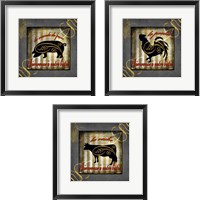 Framed 'Gold Welcome To Our Bistro 3 Piece Framed Art Print Set' border=