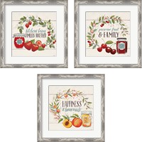 Framed 'Sweet Life 3 Piece Framed Art Print Set' border=