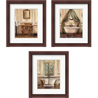 Framed 'Classical Bath 3 Piece Framed Art Print Set' border=