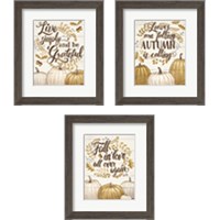 Framed 'Grateful Season 3 Piece Framed Art Print Set' border=