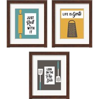 Framed Retro Kitchen 3 Piece Framed Art Print Set