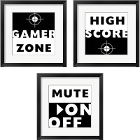 Framed Game Zone 3 Piece Framed Art Print Set