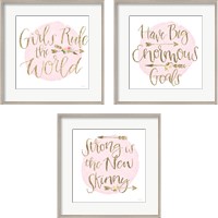 Framed Girl Power 3 Piece Framed Art Print Set