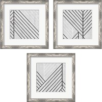 Framed 'Diametric  3 Piece Framed Art Print Set' border=
