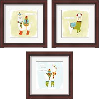 Framed Fa-la-la-la Llama 3 Piece Framed Art Print Set