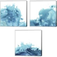 Framed Splash Wave 3 Piece Canvas Print Set