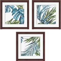 Framed Palm Leaves 3 Piece Framed Art Print Set