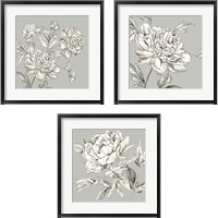 Framed Botanical 3 Piece Framed Art Print Set