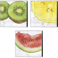 Framed Fruit 3 Piece Canvas Print Set