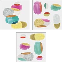 Framed 'Color Combo 3 Piece Art Print Set' border=