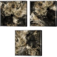 Framed 'Gold Marbled Abstract 3 Piece Canvas Print Set' border=