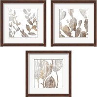 Framed 'Marble Foliage 3 Piece Framed Art Print Set' border=