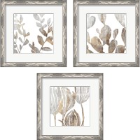 Framed 'Marble Foliage 3 Piece Framed Art Print Set' border=
