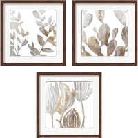 Framed Marble Foliage 3 Piece Framed Art Print Set