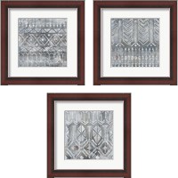 Framed 'Mezzo Brown 3 Piece Framed Art Print Set' border=