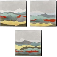 Framed 'Vast Plains 3 Piece Canvas Print Set' border=