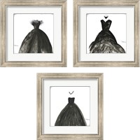 Framed Black Dress 3 Piece Framed Art Print Set