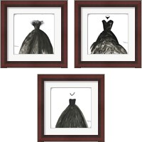 Framed Black Dress 3 Piece Framed Art Print Set