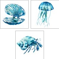 Framed SeaLife 3 Piece Art Print Set